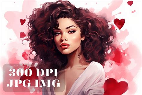 Beautiful Black Valentines Day Woman 145 Graphic By Whimsy Girl