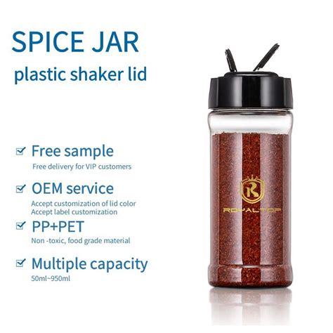 Wholesale 3 Oz Spice Packaging Containers Plastic Spice Jars With