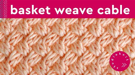 Diagonal Basket Weave Cable Stitch Knitting Pattern Row Repeat