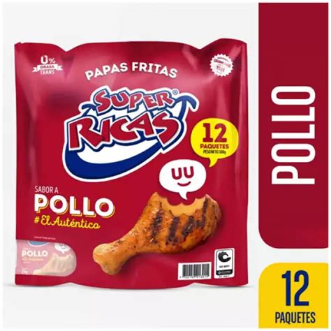 PAPAS SUPER RICAS POLLO X12 X25g Mercado Zapatoca