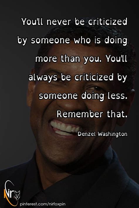 Wisdom from Denzel Washington