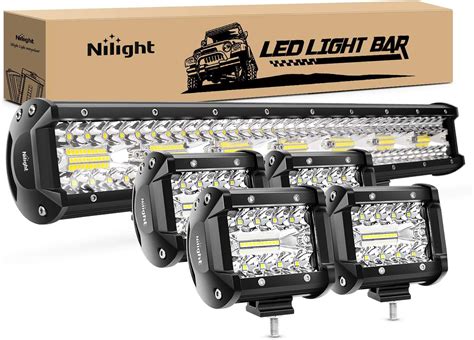 Amazon Nilight Inch W Triple Row Flood Spot Combo Led Light