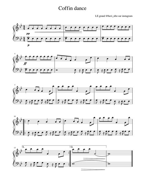 Coffin dance Piano Easy Sheet music for Piano (Solo) | Musescore.com