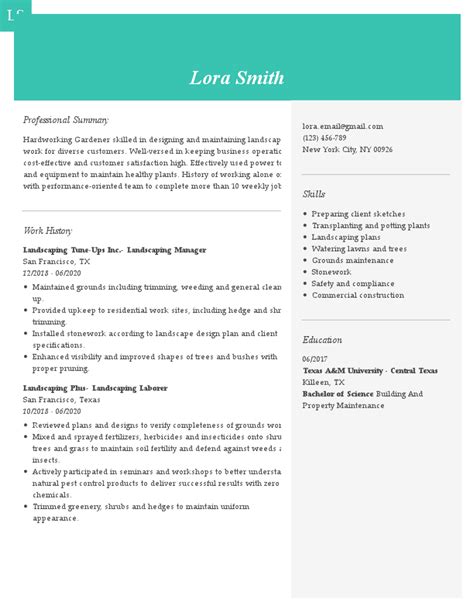 Arborist Resume Examples And Samples For 2024