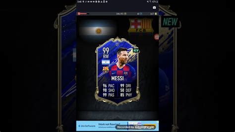 I Packed A 99 Rated Toty Messi Youtube