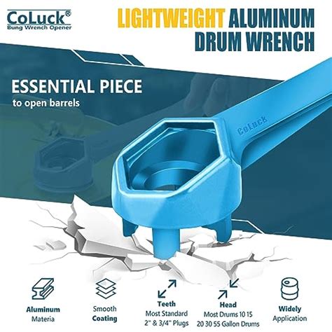 Coluck Bung Wrench Gallon Drum Wrench Gallon Drum Barrel Wrench Drum