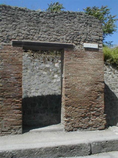 III 1 6 Pompeii May 2005 Entrance Doorway Partly ExcavatedAccording