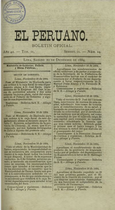 Bnp Declaran Patrimonio Cultural De La Nación 54 Volúmenes Del Diario Oficial El Peruano