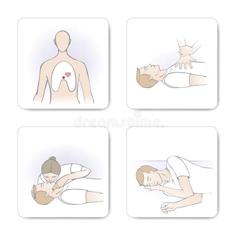 CPR procedure stock vector. Illustration of help, paramedic - 39321166