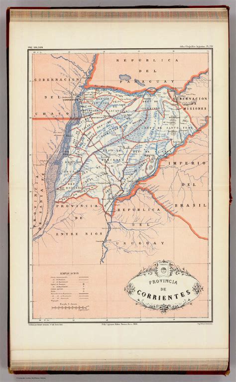 Provincia De Corrientes David Rumsey Historical Map Collection