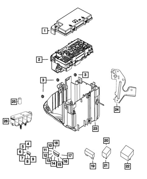 Power Distribution Center Fuse Block Junction Block Relays And Fuses For 2018 Jeep Grand