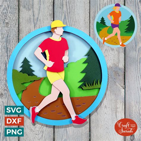 Cross Country Running SVG | Male & Female Trail Running Cut Files ...