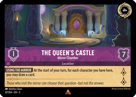 The Queens Castle Mirror Chamber Into The Inklands Disney Lorcana