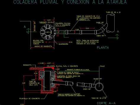 Coladera Pluvial En AutoCAD Descargar CAD 65 95 KB Bibliocad