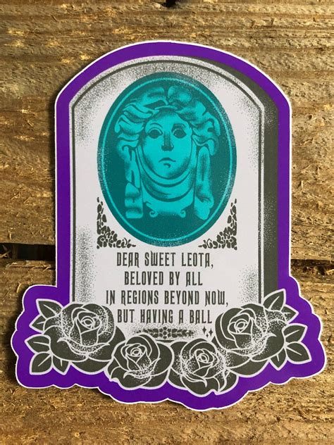 Haunted Mansion Sticker Leota Sticker Disney Haunted Etsy