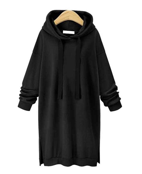 Drawstring Hooded Sweatshirt Dress Sweatshirt Dress Sweatshirt Dress