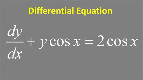 Exact Differential Equation Tanx Sinxsinydx Cosxcosydy 8a6