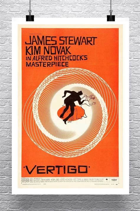 Vertigo Alfred Hitchcock Vintage Movie Poster Fine Art Giclee - Etsy