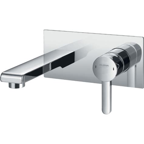 Flova Essence Wall Mounted Single Lever Basin Mixer With Waste