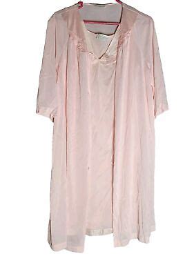 Vtg Vassarette Gown Robe Lingerie Set WhimsiFairy Grunge Retro Flowy Athleisure EBay