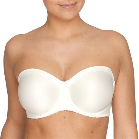 Soutien Gorge Bandeau Sans Coques Nacre Prima Donna Satin Lemon Curve