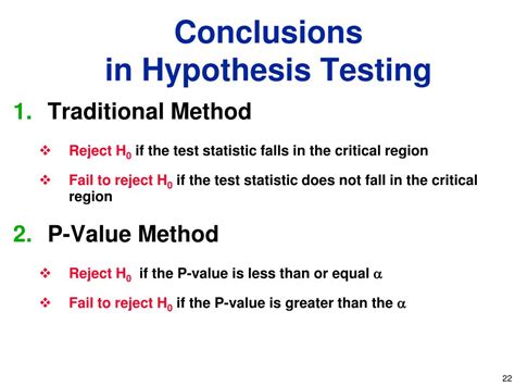 PPT Chapter 7 Hypothesis Testing PowerPoint Presentation Free