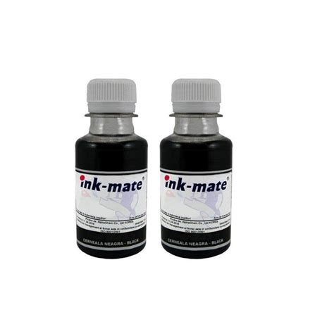 Опаковка от бутилка за пълнене с мастило пигментно черно x 2 Ink-Mate ...