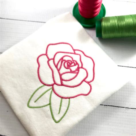 Rose Embroidery Design – Designs By Babymoon