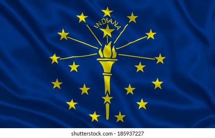 Flag Indiana State Usa Stock Illustration 185937227 | Shutterstock