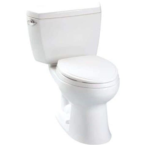 Toto Drake 2 Piece 1 28 GPF Single Flush Elongated Toilet In Cotton