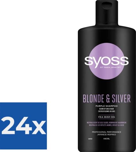 Syoss Blonde And Silver Shampoo 440 Ml Voordeelverpakking 24 Stuks Bol