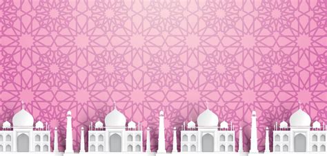 Blank Mosque Text Background Modern Elegant Islamic Design