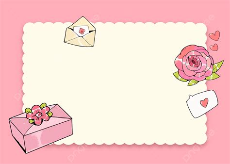 Background Cinta Amplop Bunga Hadiah Latar Belakang Merah Muda, Amplop