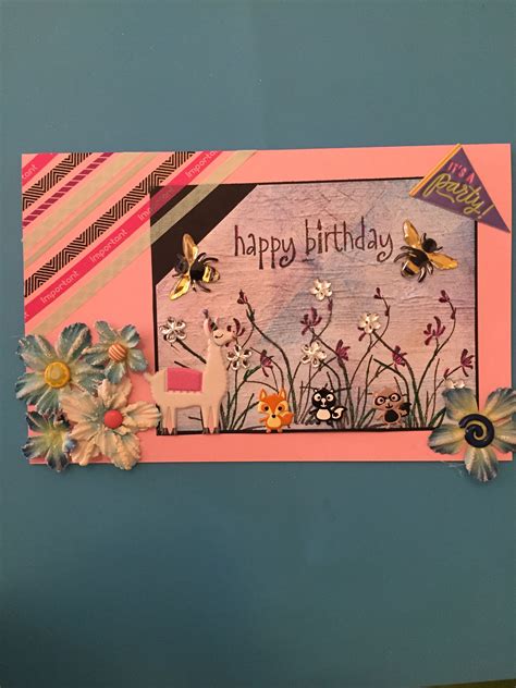 Llama Birthday Card