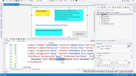 C C Sharp Wpf Gui Textblock Bold Italic And Underline Youtube