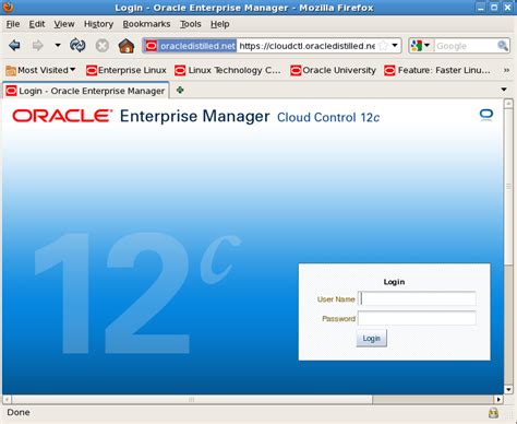 Installing Oracle Enterprise Manager Cloud Control 12c Release 1