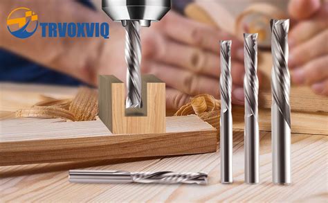 Trvoxviq Compression Cnc Spiral Router Bits Pcs Flutes Shank