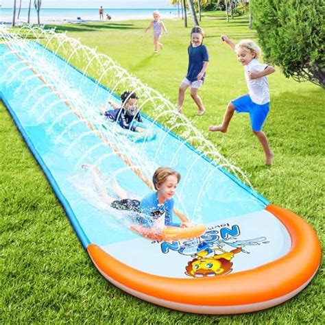 Slip Water And Slide 31ft Extra Long Lawn Water Slides For