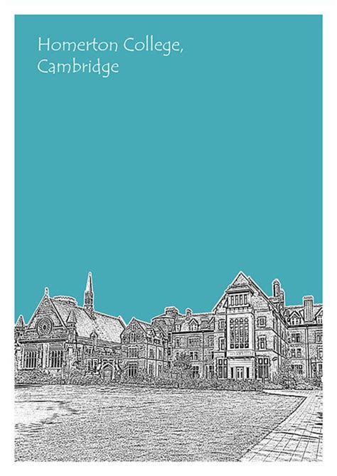 Cambridge Art Print Poster A4 Size Cambridge University Etsy