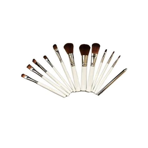 Make Up Ensemble De 12 Pinceaux De Maquillage Professionnel Blanc