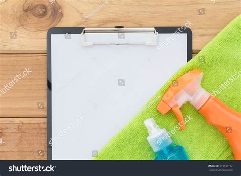 Clean Check List House Cleaning Products Stock Photo 519130192 ...
