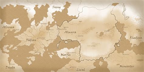Map Of Almyra And Her Surroundings Rfireemblem