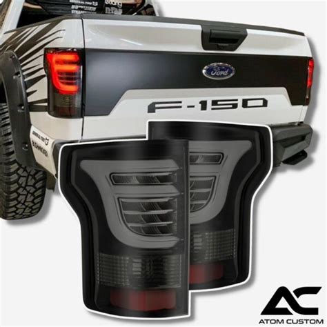 Micas Traseras Ahumadas Tubo LED En Forma De 3 F150 2018 2020 Atom Custom