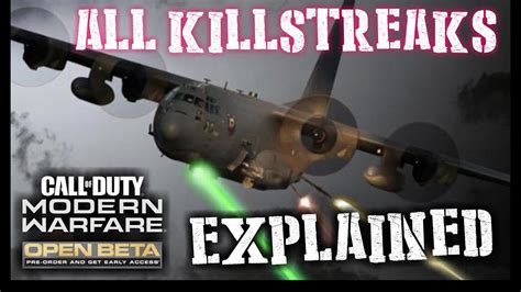 All Killstreaks Explained Modern Warfare Call Of Duty BETA YouTube