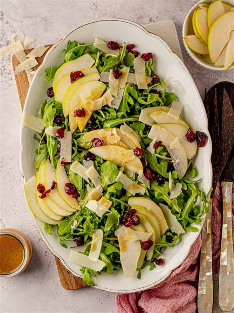 Arugula Pear Salad With Shaved Parmesan Real Food With Sarah