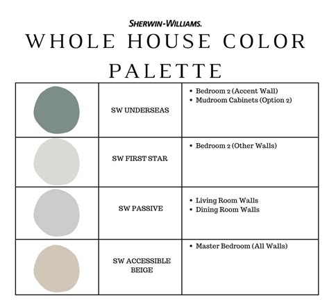 Sherwin Williams Taupe Of The Morning Color Palette Taupe Of Etsy