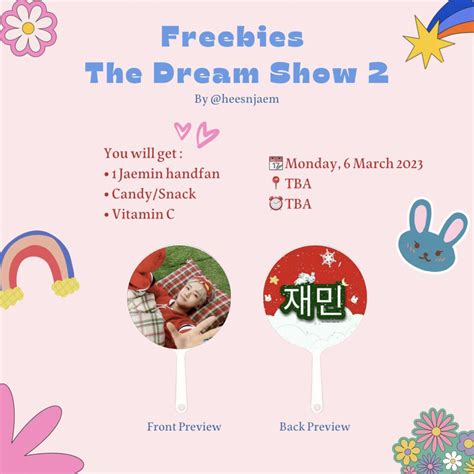 cha ฅﻌฅ freebies tds 2 on Twitter Freebies The Dream Show 2