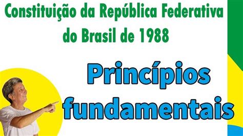 Princípios fundamentais da Constituição da República Federativa do