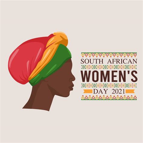 South Africa National Women Day On August 9th Vector Illustration