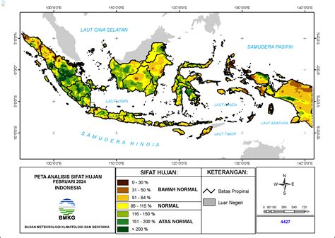 Analisis Curah Hujan Dan Sifat Hujan Bulan Februari Bmkg